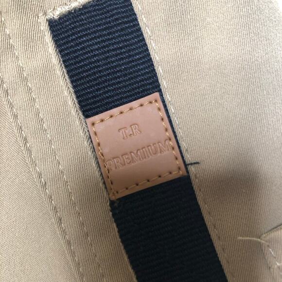 TR Tailored Recreation Premium Bomber Jacket Medium Tan Black Zip Up Casual - Picture 11 of 16